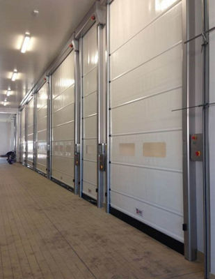 High Speed Pvc Roll Up Rapid Shutter Door 304 Stainless Steel Maintenance Low High Speed Stacking Folding