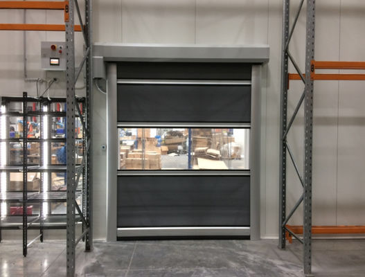 High Speed Pvc Roll Up Rapid Shutter Door 304 Stainless Steel Maintenance Low High Speed Stacking Folding