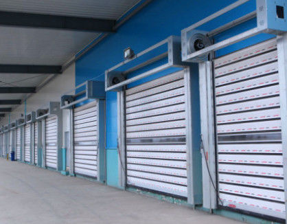 Aluminum Transparent High Speed Spiral Door Safety Efficiency Automatic Warehouse