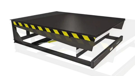 Handheld Remote Loading Dock Leveler With Customizable Lip Length And Safety Curbs Stationary Forklift