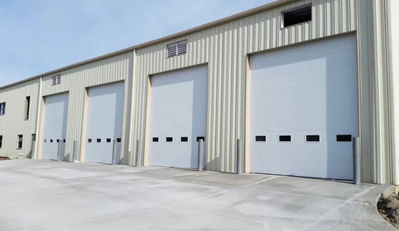 Wind Resistant Overhead Sectional Door Customized Noise Reduction Insulation Modern Design