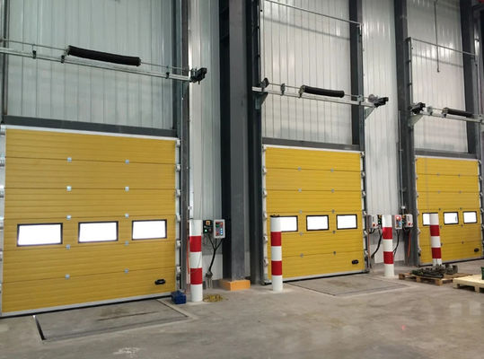 Wind Resistant Overhead Sectional Door Customized Noise Reduction Insulation Modern Design