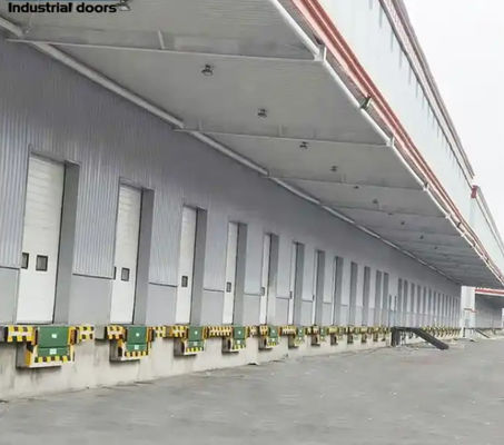 Fire Station Industrial Overhead Sectional Door Weather Sealed Steel Automatic Formed