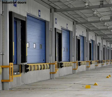 Fire Station Industrial Overhead Sectional Door Weather Sealed Steel Automatic Formed