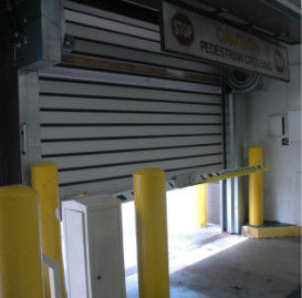 Aluminum Transparent Spiral Overhead Door Safety Efficiency Customized Electric Roll Up For Garage