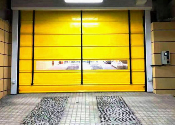 High Security High Speed PVC Roll Up Rapid Shutter Door 304 Stainless Steel Aluminum Fast Zipper Door