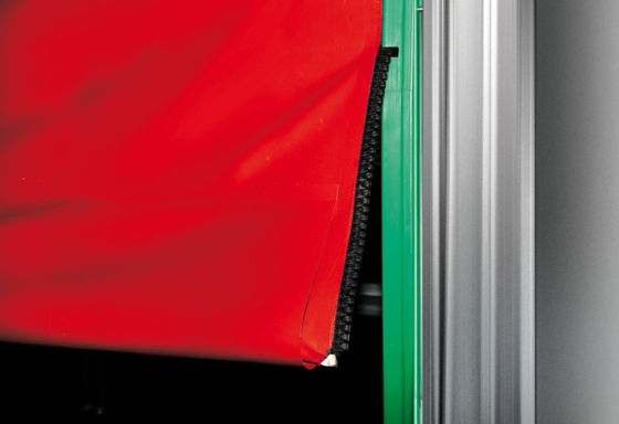 High Security High Speed PVC Roll Up Rapid Shutter Door 304 Stainless Steel Interior Aluminum Zippe