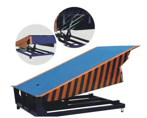 Galvanized Finish Loading Dock Leveler with Customizable Platform Size and Lip Length 6 Ton Electric Hydraulic Platform