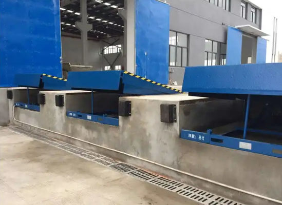 Galvanized Finish Loading Dock Leveler with Customizable Platform Size and Lip Length 6 Ton Electric Hydraulic Platform