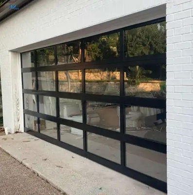 Waterproof High Safety Water Tightness Class 3 Transparent Garage Door Glass Sectional Garage Door Customized As Order
