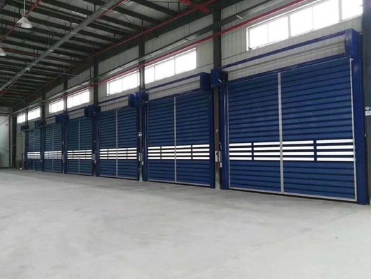 Aluminum Transparent High Speed Spiral Door Safety Efficiency Safety Efficiency Customized As Order