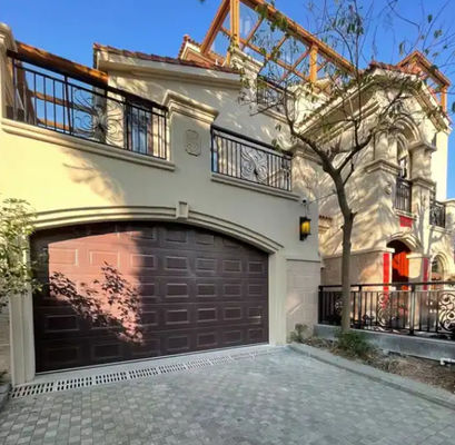 Auto Insulated Sectional Doors With Powder Coated Finish / Vinyl Weatherstripping Modern Steel Sectional Garage Doors