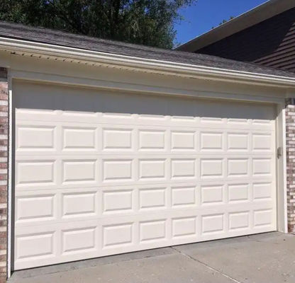 Auto Insulated Sectional Doors with Powder Coated Finish / Vinyl Weatherstripping Modern Steel Sectional Garage Doors