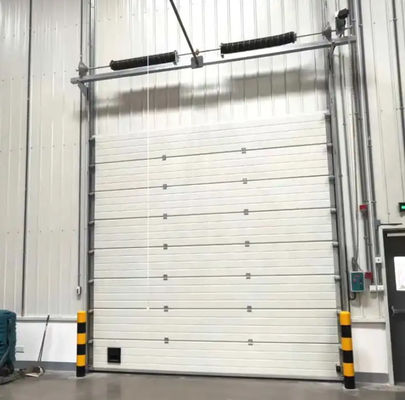 Commercial Sectional Doors 50mm-80mm Insulated Sectional Garage Door Steel Overhead Insulated Flap Sliding Garage Door