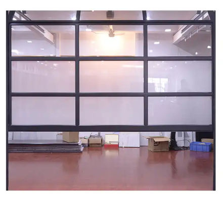 Modern Villa Exterior Insulated Aluminum Sectional Door Stylish Aluminum Alloy / Double Glazing Glass For Any Space