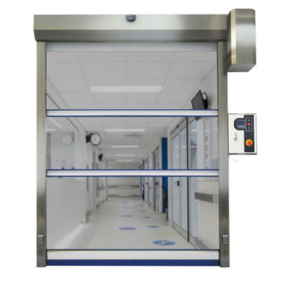 Thermal Insulation High Duty Steel Rapid Roller Doors Noise Reduction Manual/Automatic Warehouse Pvc Fire Proof Door