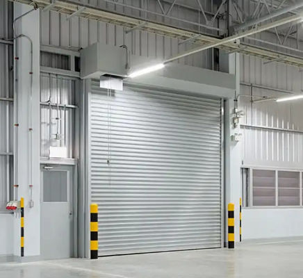 Logistics Park Channel Used PLC Control Aluminum High Speed Spiral Door 0.8m/s Opening Speed Wind Resistance≤2.0KN/m2