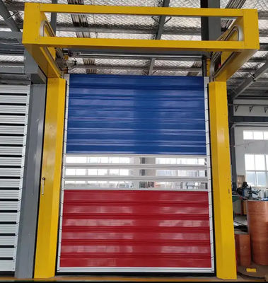 Logistics Park Channel Used PLC Control Aluminum High Speed Spiral Door 0.8m/s Opening Speed Wind Resistance≤2.0KN/m2