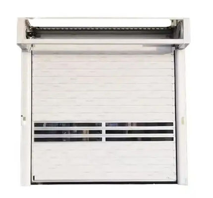Modern Design Aluminum Alloy PLC Controlled Spiral Door 0.8m/s Opening And Closing Speed 0.75KW Motor Power