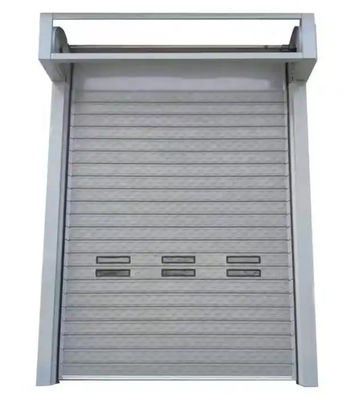 Modern Design Aluminum Alloy PLC Controlled Spiral Door 0.8m/s Opening And Closing Speed 0.75KW Motor Power