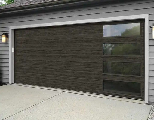 Optional Ventilation Steel Insulated Sectional Doors For Customized Needs Galvanized Steel Insulated Garage Door