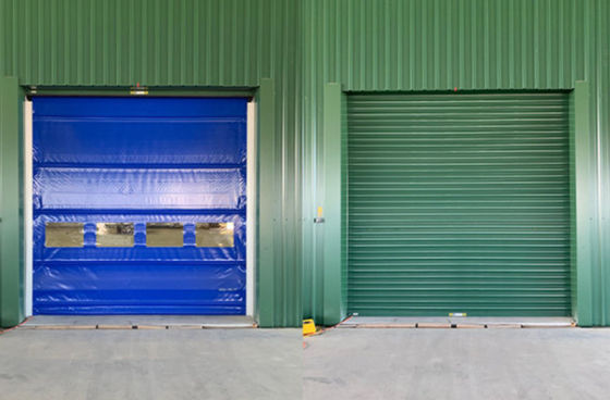 Safety First High Speed PVC Roll Up Rapid Shutter Door 304 Stainless Steel Material Rapid Zipper High Speed Roller Door