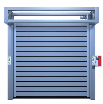 Aluminum Alloy 0.8m/s Closing Speed Metal Fast Overhead High Speed Rolling Door
