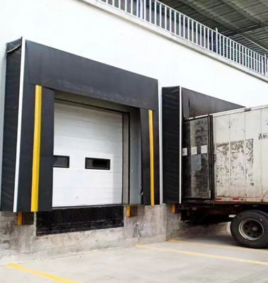 Industrial Loading Dock Shelters With Durability Low Maintenance Wear Resistant Fabric Retractable Mechanical Shelter