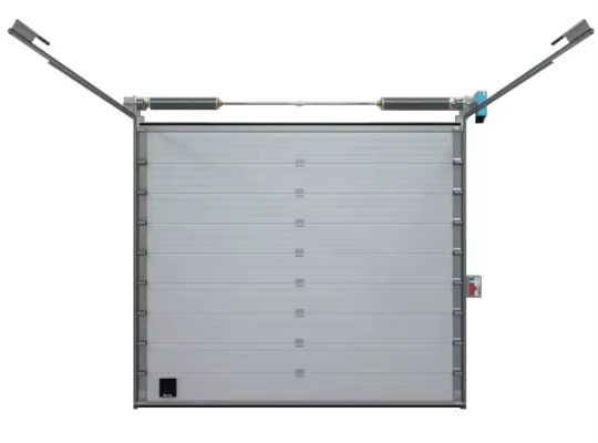 Steel Insulated Sectional Doors With Polyurethane Foam Insulation And Customizable Colors Industrial Automatic Overhead
