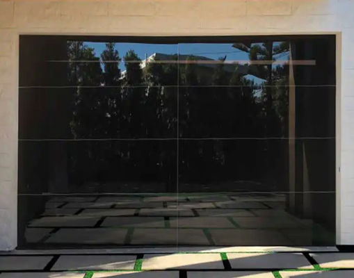 Manual Or Automatic Water Tightness Class 3 Transparent Garage Door Glass Sectional Garage Door Custom