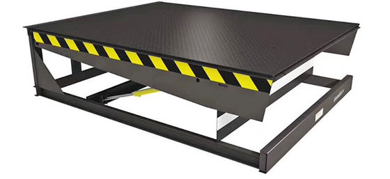 15 000 Lbs Electric Loading Dock Leveler With Safety Chains / On Site Installation Wholesale Cheap Dock Leveller 6ton