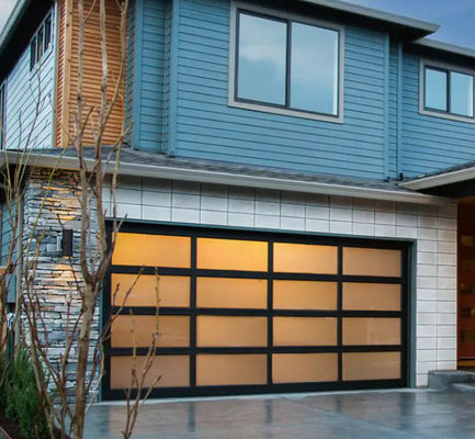 Modern Sound Insulation Aluminum Sectional Door with Manual/Automatic Opening 9x8 9x7 16x7 Door