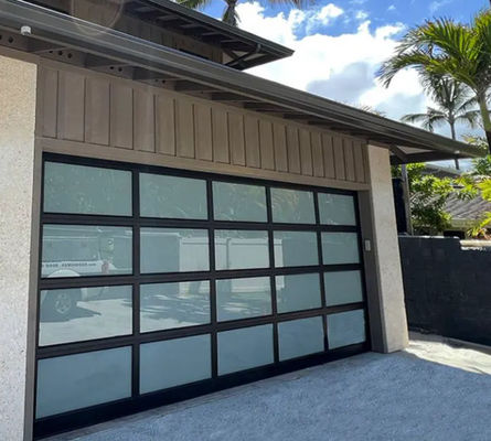 Modern White Powder Coated Aluminum Sectional Door With Sound Insulation Modern Vertical Bi Folding Sliding