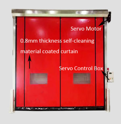 Modern Security Thermal Insulation Rapid Roller Door with Noise Reduction and Weather Resistance Zipper self repair Door