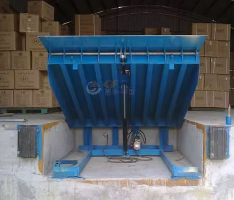 Electric Loading Dock Leveler with 10 000-20 000 Lbs Capacity Powder Coated Finish and Enhanced Safety