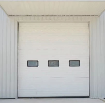 Powder Coated Steel Insulated Sectional Door with Vinyl Weatherstripping and Aluminum sectional garage door