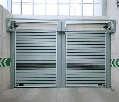 PLC Controlled Speed Spiral Door with 0.8m/s Opening and Closing Speeds at 220V/50HZ Customized
