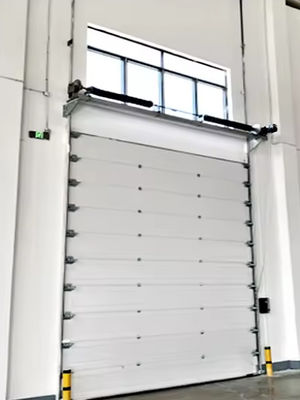 Steel Insulated Overhead Sectional Door with Security Lock Wind Resistant Design and Noise Reducing