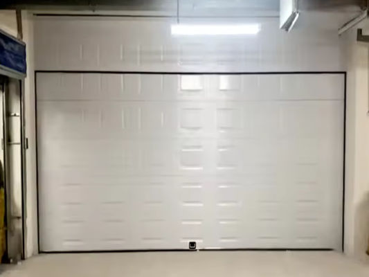 Steel Insulated Overhead Sectional Door with Security Lock Wind Resistant Design and Noise Reducing