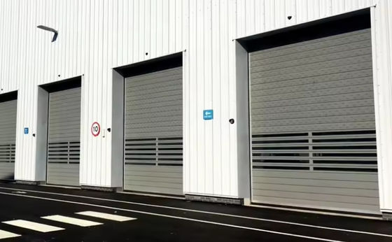 PLC Controlled Speed Spiral Door With 0.8m/s Opening And Closing Speeds Customized Advanced Roll Up Garage Roller Door