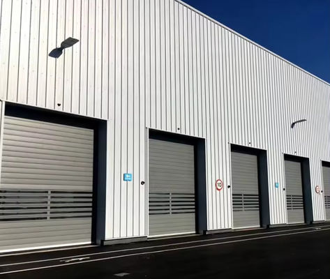 PLC Controlled Speed Spiral Door With 0.8m/s Opening And Closing Speeds Customized Advanced Roll Up Garage Roller Door