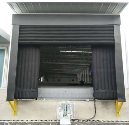 Customized Color Loading Dock Shelters Providing Protection from the Elements Warehouse Inflatable PVC