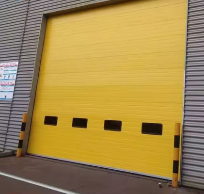 Steel Insulated Sectional Doors with Polyurethane Foam Insulation For Garage beautiful style Security