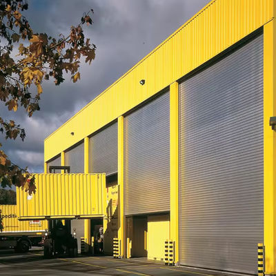 Powder Coated Steel Insulated Sectional Doors with Vinyl Brush Weatherstripping Insulated Overhead