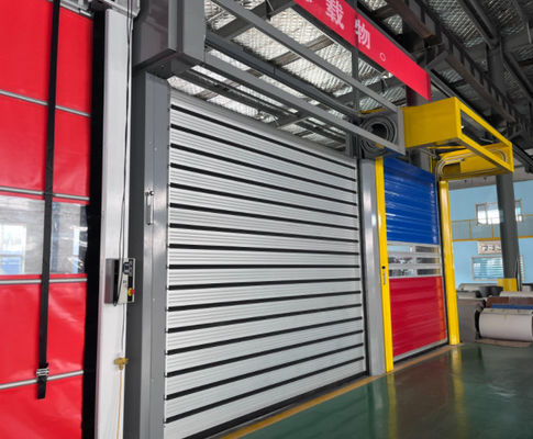 0.8m/s Aluminum Alloy Speed Spiral Door with 220V/50HZ Power Supply Aluminum Metal Autom Shutter Fast