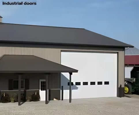 Noise Reducing Steel Overhead Sectional Door with Powder Coated Finish Industrial Insulated Doors