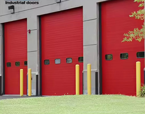 Noise Reducing Steel Overhead Sectional Door with Powder Coated Finish Industrial Insulated Doors