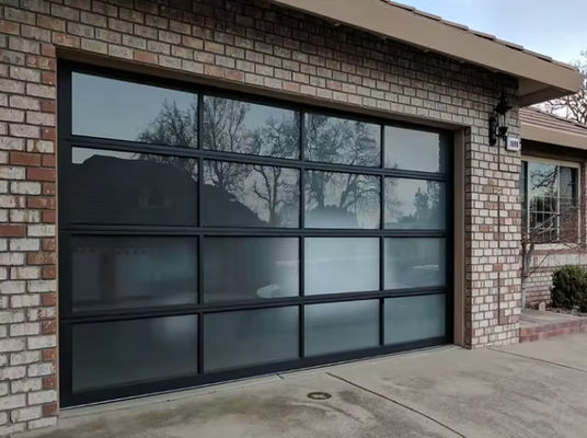 Modern Powder Coated Aluminum Sectional Door with Safety Manual Or Automatic Operation