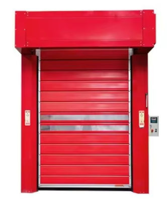Aluminum Speed Spiral Door With PLC Control System 0.75KW Motor Power Manufacturer's Direct Sales