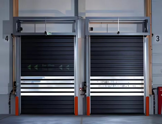 Aluminum Speed Spiral Door With PLC Control System 0.75KW Motor Power Manufacturer's Direct Sales